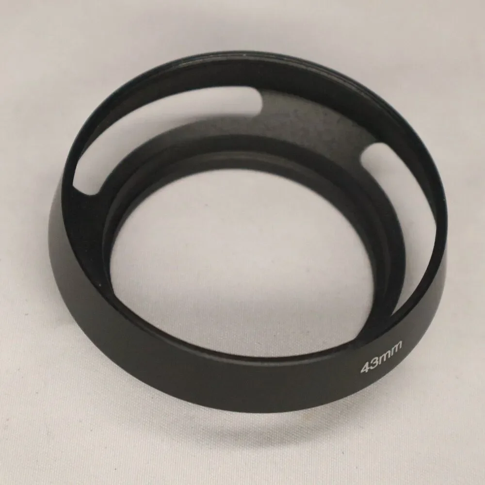 43mm Lens Hood, Standard Vented Matte Surface Hood